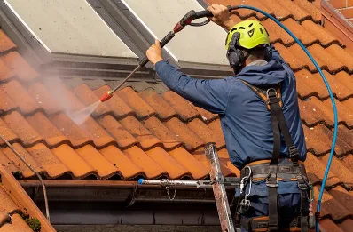 Démoussage et hydrofuge de toiture à Laguinge-Restoue
